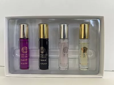 Versace Women's 4-pc Set Bright Crystal Eros Dylan Blue Purple 4x 0.17 Oz Travel • $34