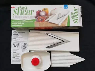 JML Super Slicer White. Large & Small/Thick & Thin Cuts Chips Slices Shreds. • £8.45