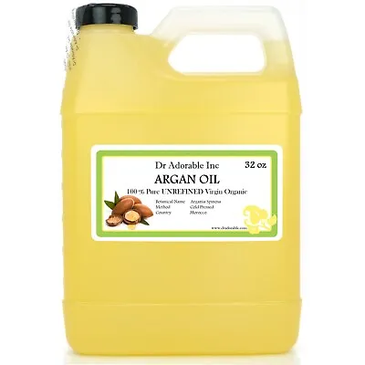 Extra Virgin Argan Oil Unrefined Organic Cold Pressed Pure From 2 Oz Up To Gallo • $18.98