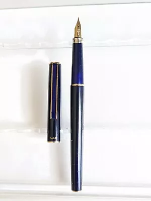 Vtg Blue Gt Sailor Fountain Pen -  14k F Nib • $14.99