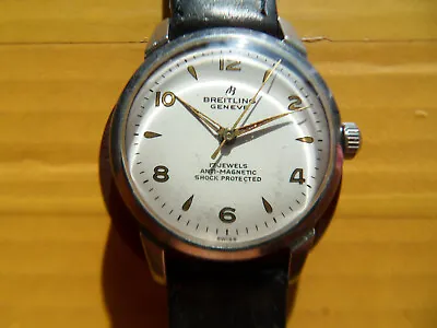 Vintage SWISS BREITLING 17 Jewels Manual Men's Watch1954's • $350