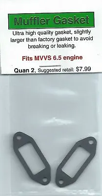 MVVS 6.5 Exhaust/Muffler Gasket 2 Pack NIP • $6.99