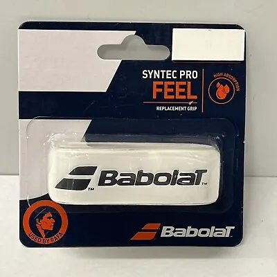 Babolat Syntec Pro Replacement Grip White Tennis Racquet • $15.29