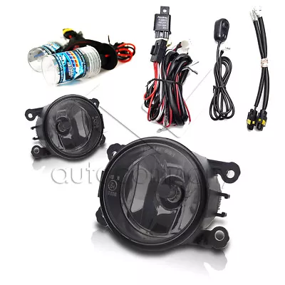 For 2005-2015 Ford Mustang Fog Lights W/Wiring Kit & HID Kit - Smoke • $95.58