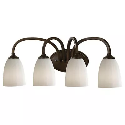 Elegant Murray Feiss Bronze 4-Light Vanity Fixture Bathroom Wall Hanging Lamps • $164.91