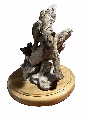 Mill Creek Studios Maternal Refuge Puma Cougar Mountain Lion Sculpture #4502 • $37.99