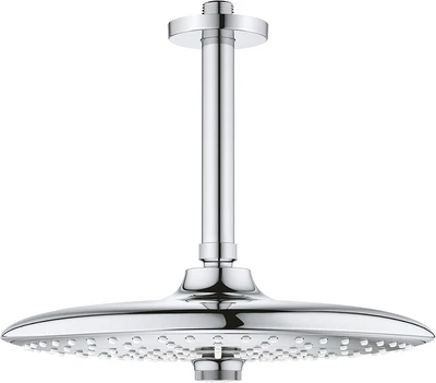 £109.67 • Buy Grohe 26461000 Euphoria 260 Shower Head Set, 142mm Ceiling Arm, 3 Sprays, Chrome