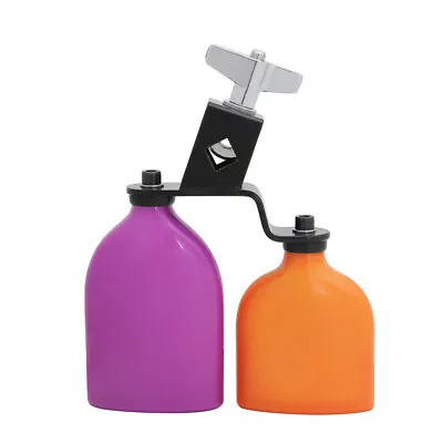 Bicolor Cowbell For Drum Set High And Low Tones Midium Size Double Mounted P7S2 • $28.22