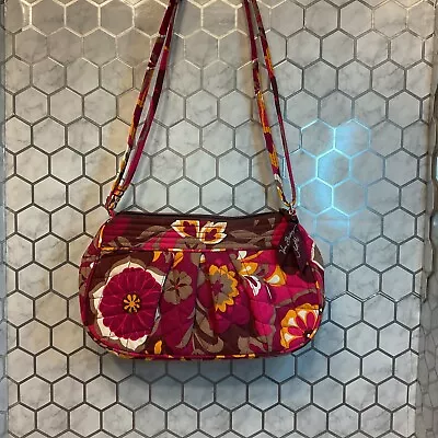 NWOT Vera Bradley Carnaby Floral Pink Small Adjustable CrossBody Handbag • $12