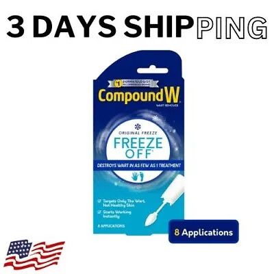 $18.99 • Buy Compound W Freeze Off Wart Remover, Common And Plantar Warts Removal, 8 Applicat