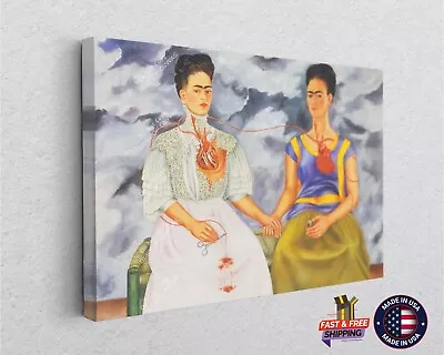 Frida Kahlo The Two Fridas Mexican Artist Canvas Décor Art Print Room Painting  • $202.40