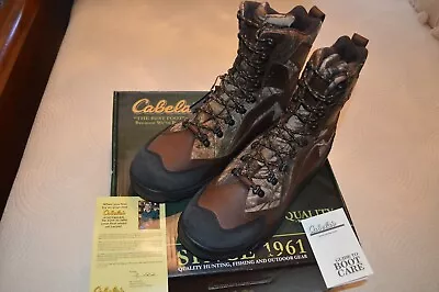 Cabelas Size 12 Camo New 9  Insulated Dropline Boot 100% Waterproof • $125