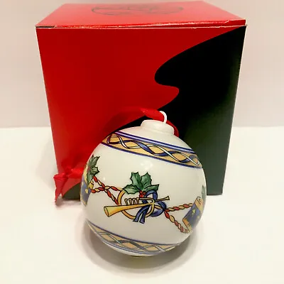 Vintage Villeroy & Boch Magic Holly Ball Christmas Ornament Drums French Horn • $11.39
