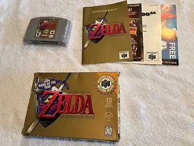 Legend Of Zelda Ocarina Of Time Nintendo 64 N64 CIB Complete Authentic Exc Cond • $139.99