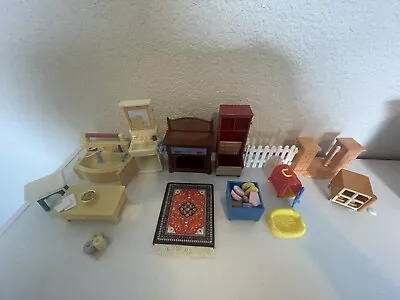 Fisher Price Loving Family Mattel Dollhouse Furniture Lot With Play Food • $20