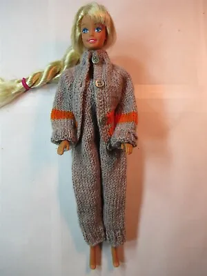 Vintage Handmade Crocheted Knit Barbie Size Clothes Sweater Outfit Slacks  • $12.99