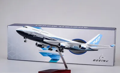 1/150 Airplane B747 Boeing 747-400 Plane Model Replica Resin Aircraft LED Lights • $86.69