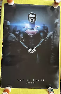 MAN OF STEEL TEASER Movie Theater Poster ONE SHEET Zack Snyder DC COMICS 2013 • $25