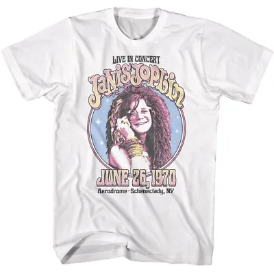 Janis Joplin Aerodrome Schenectady Men's T Shirt New York 1970 Live In Concert • $26.50