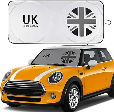 For Mini Cooper Car Windshield Sun Shade Union Jack UV Block Visor UK Flag Cover • $12.99