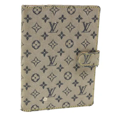 LOUIS VUITTON Monogram Mini Agenda PM Day Planner Cover Blue R20910 Auth 47228 • £85.64