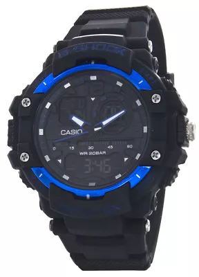 Casio G-Shock Men's Black & Blue Rubber WR 20Bar Watch  • $95