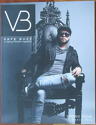 Vape Buzz Magazine March 2016 A Billion Lives Mark Makko HR 2058 Sub Ohm Rare! • $14.95