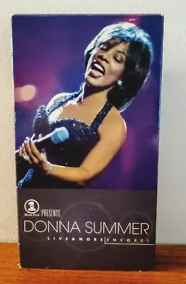 $18.99 • Buy DONNA SUMMER LIVE & MORE ENCORE! VHS TAPE Epic Studios Music First VH1 Presents