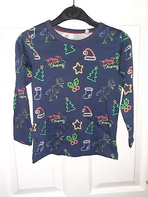 Brand New Boys Blue Zoo Neon Lights Christmas Top Age 2-3 Years • £6.99