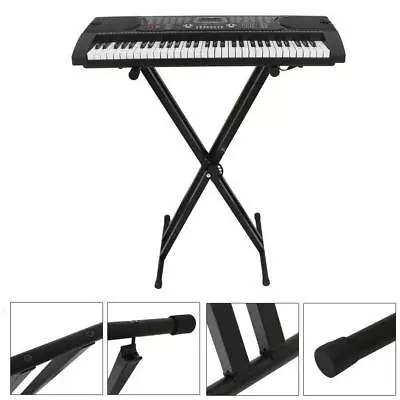 Adjustable Music Keyboard Electric Piano X-Stand Iron Dual Tube Standard Rack • $29.99