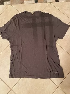 Burberry Brit Rare T Shirt Men Sz XL Grey Crew Neck Vintage • $49.99