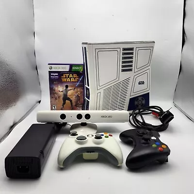 Microsoft Xbox 360 Console 320GB Kinect Star Wars Limited Edition Used Tested • $199