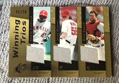 2007 SPx Winning Trios Bronze /75 Jered Weaver Mike Napoli Howie Kendrick #WT-25 • $8.99