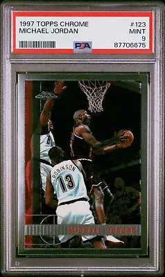 1997 Topps Chrome MICHAEL JORDAN Graded PSA 9 • $75