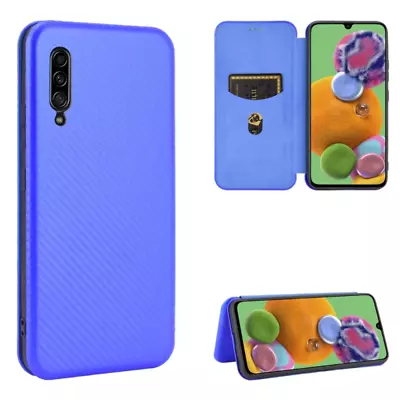 For Samsung Galaxy A90 5G Carbon Fiber Texture Horizontal Flip TPU + PC + PU Lea • $29