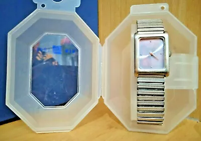 £9.95 • Buy NEW LOOK Ladies Watch Metal Elasticated Strap Silver Face RRP £20 *HALF RETAIL*