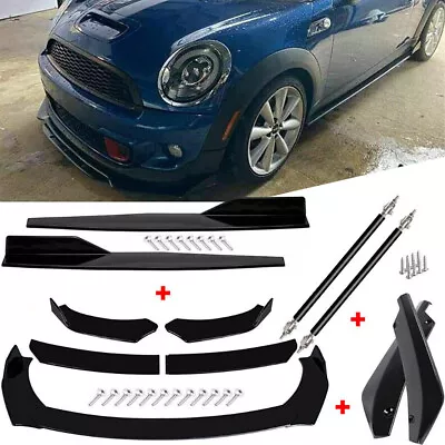 For MINI Cooper Front Bumper Lip Chin Spoiler Body Kit Splitter Side Skirt • $55.99