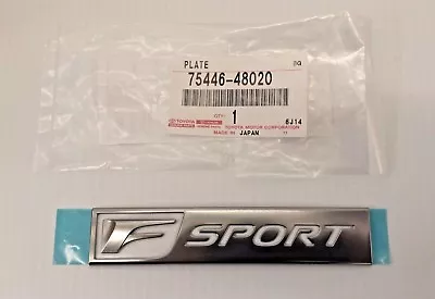 $24.30 • Buy Lexus Oem Factory F Sport Emblem Name Plate 2016-2022 Rx350/rx450h (75446-48020)