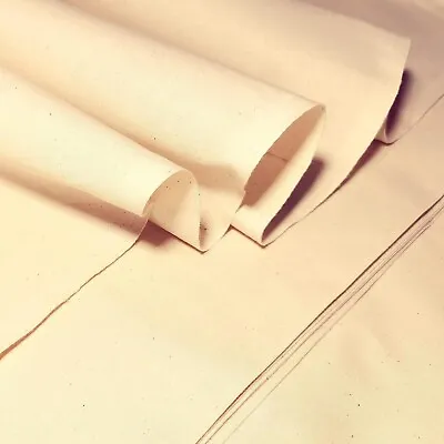 63 Inch / 160 Cm Wide Calico Fabric Medium Weight 100% Natural Cotton 5 Metres • £15.99