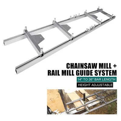 New 9FT 2.7M Professional Milling Rail System Chainsaw Mill Guide Bar Set Ladder • £63