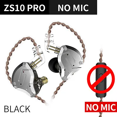 ZS10 Pro 3.5mm Wired In-ear Headphones 1DD+4BA    K0Q5 • $74.73