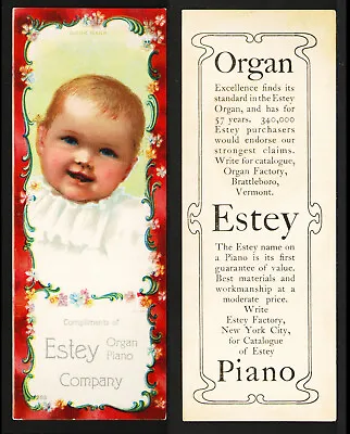 Estey Organ Piano Co. New York City Vintage 1903 Advertising Book-Mark VG/EX • $19