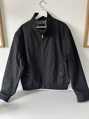 Marks And Spencer Autograph Black Harrington Bomber Jacket Size XL • £18.99