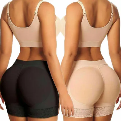 Womens Butt Lifter Panty Booty Enhancer Hip Push Up Padded Underwear Body Shaper • £13.99