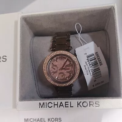 Michael Kors Parker Chronograph Chocolate Dial 33mm Ladies Watch Bracelet  • $99