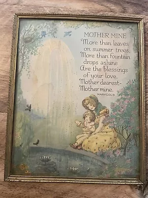 MaryGold  Mother Mine  Framed Original Print VINTAGE • $20