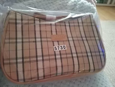 Women Ladies Beige Tartan Small  Shoulder Bag New • £5