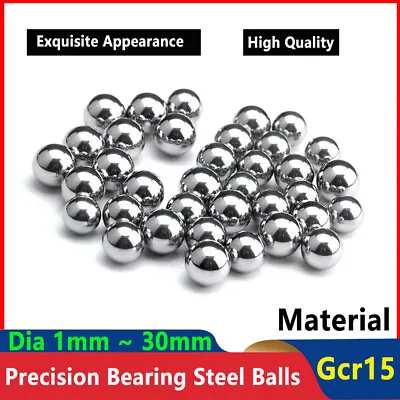 Carbon Steel Ball Dia 1mm ~ 30mm High Precision Solid Bearing Balls Smooth Ball • $144.97