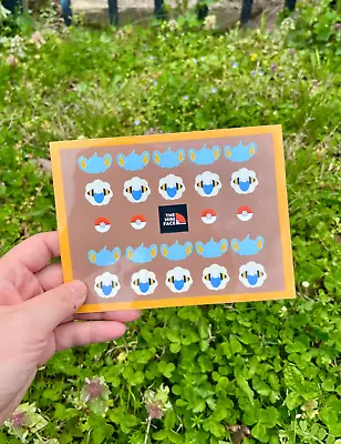 Shinx And Mareep Sticker Sheet - Electric Pokemon Mini Face Envelope Sealer • $3.99