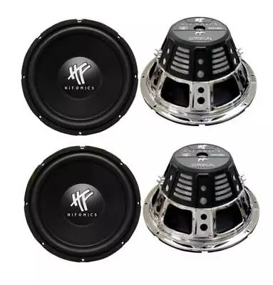 4) HIFONICS HFX12D4  12  2400W Car Audio DVC Subwoofers Power Bass Subwoofers • $114.99